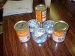 ティッシュペーパー・ホイル・空き缶で作るコンロの灯心